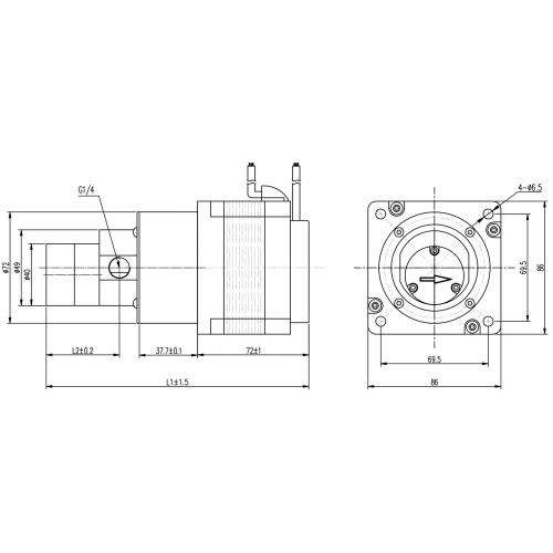 DC 24V Magnetic Drive Gear Fluid Transfer Pump